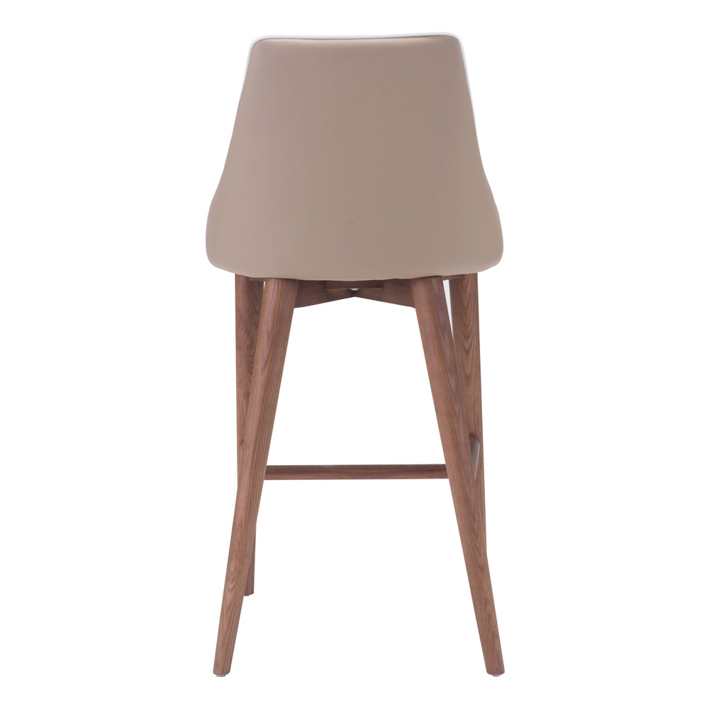 moor counter height barstool chair beige