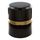 density side table black and gold