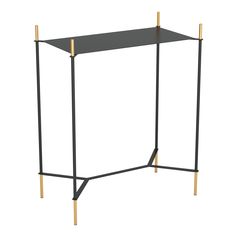 austin side table black gold