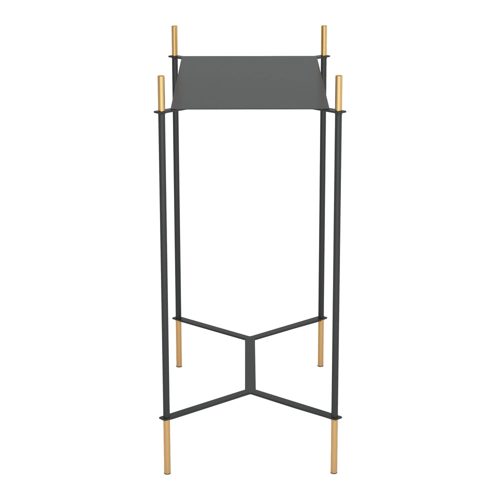 austin side table black gold