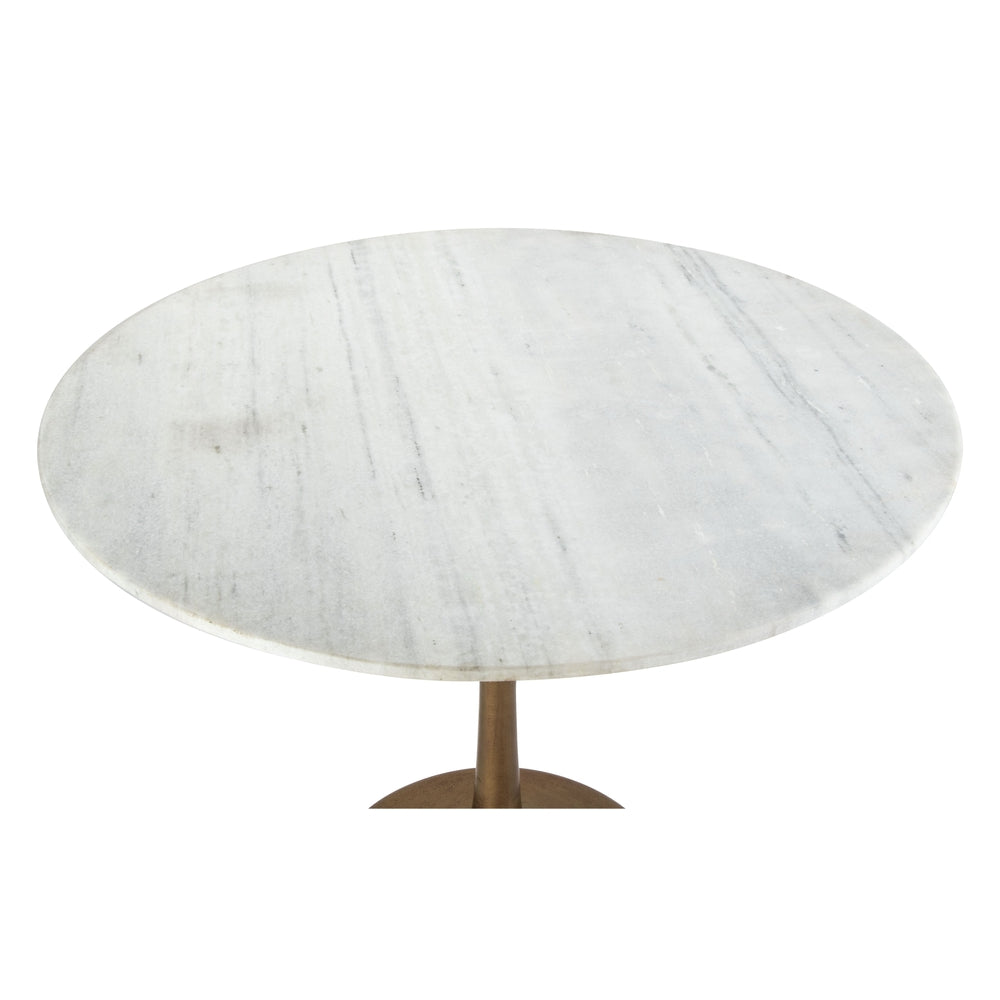 fullerton dining table white gold