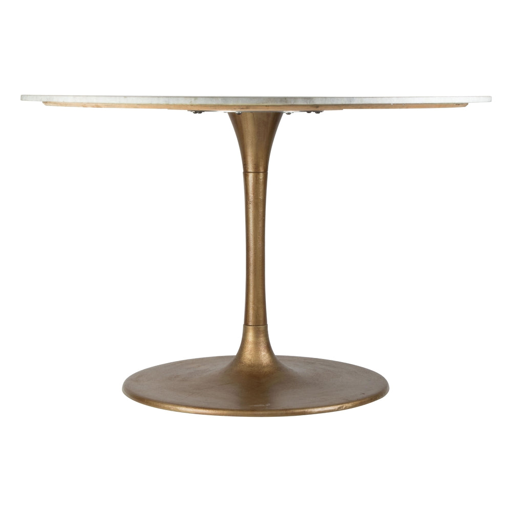 ithaca dining table white gold