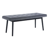 tanner bench gray black