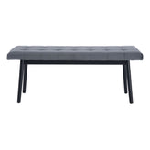 tanner bench gray black