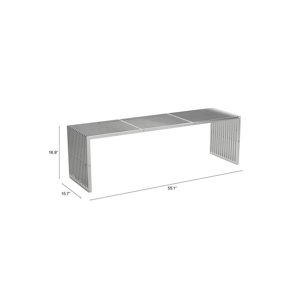 Tania Bench Silver