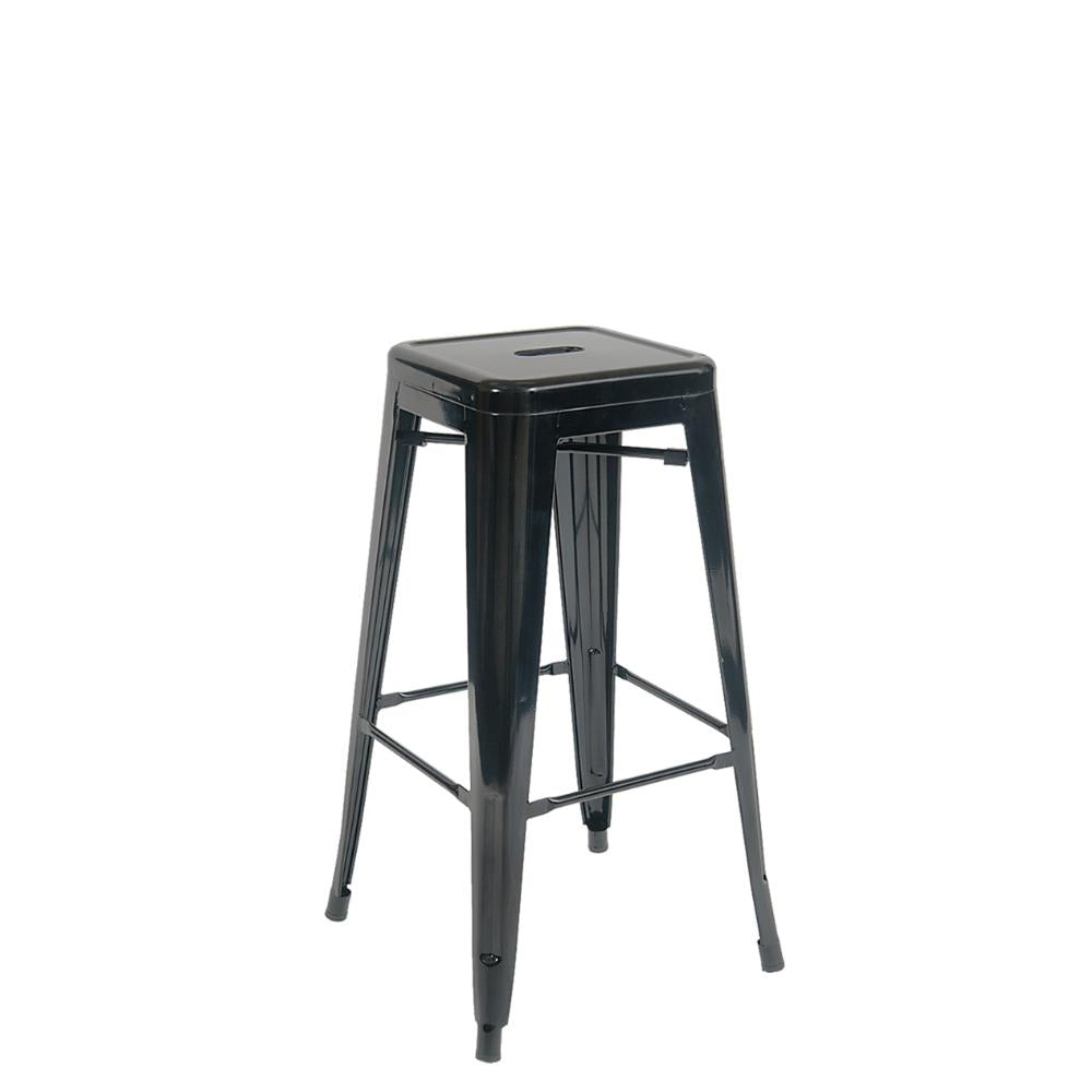 indoor backless steel barstool