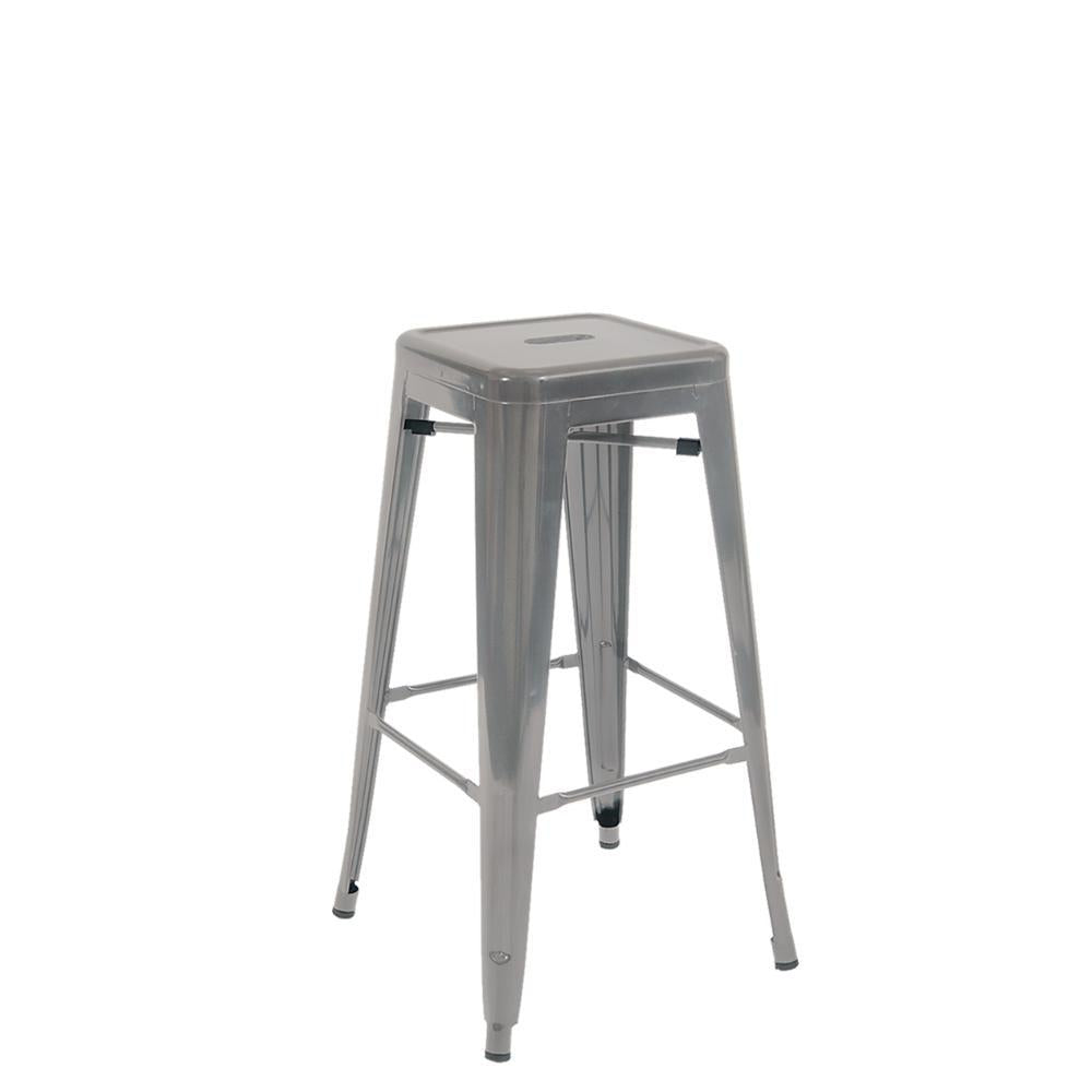 indoor backless steel barstool