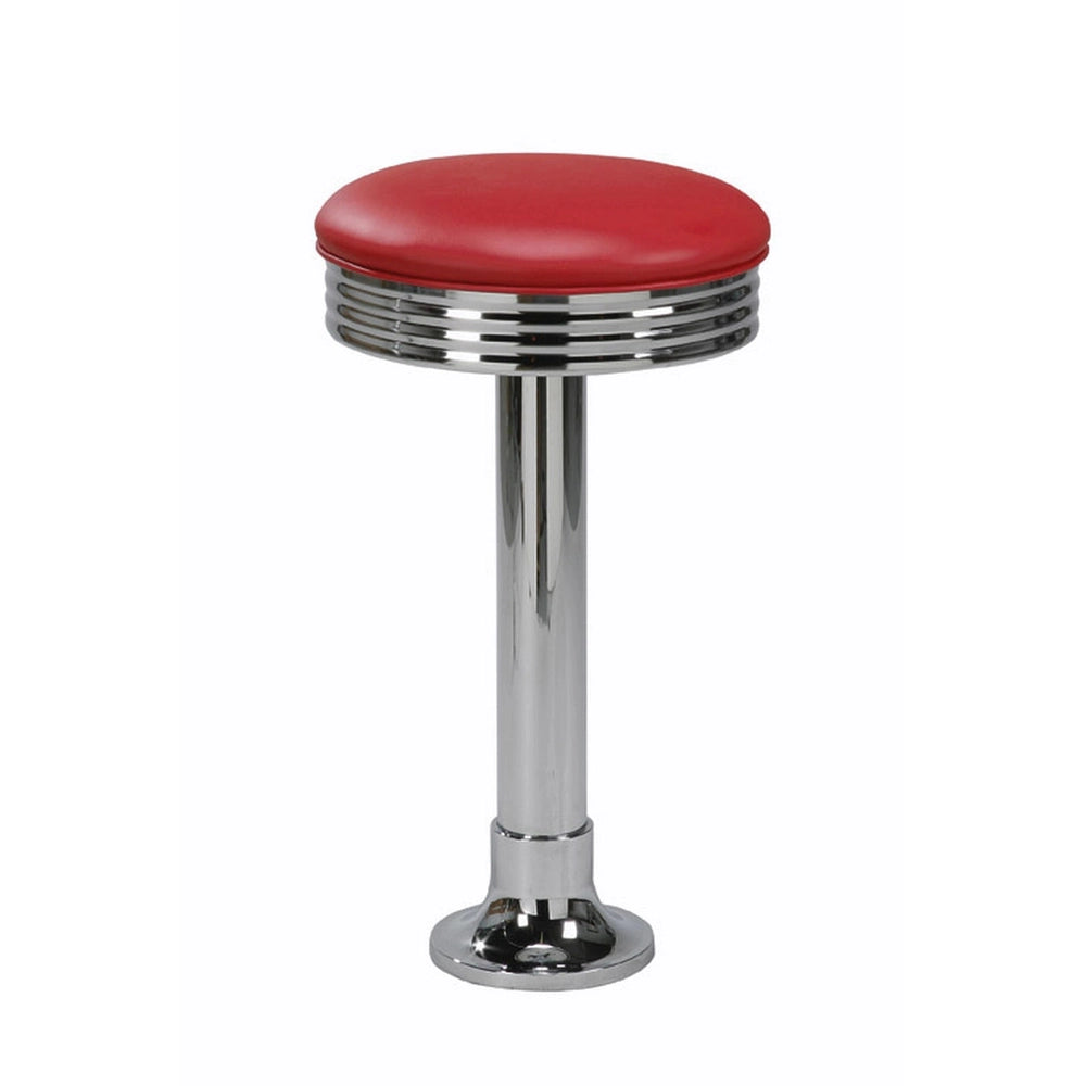 bolt down chrome retro bar stool