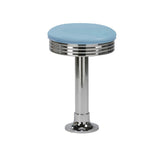 bolt down chrome retro counter stool