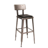 indoor metal barstool black