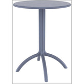 octopus round bistro table black isp160 bla