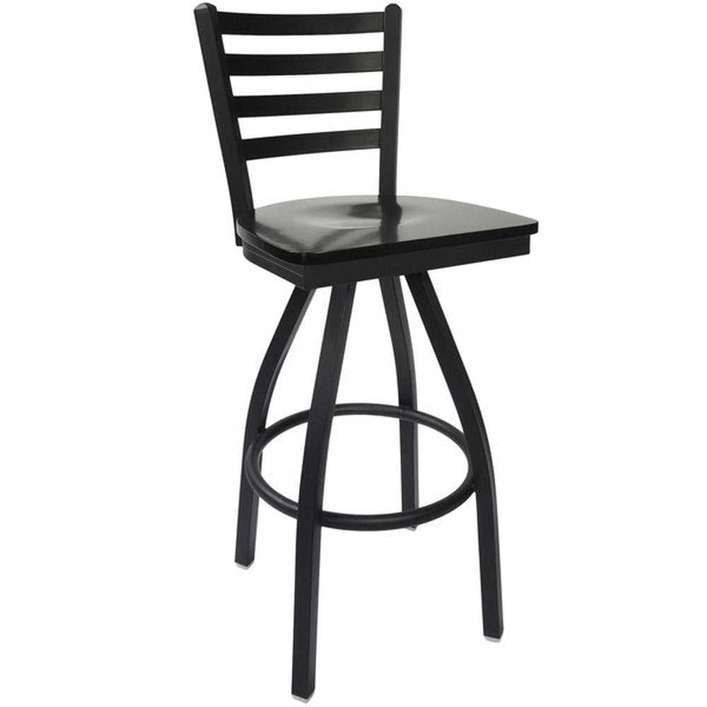 lima ladder back swivel bar stool