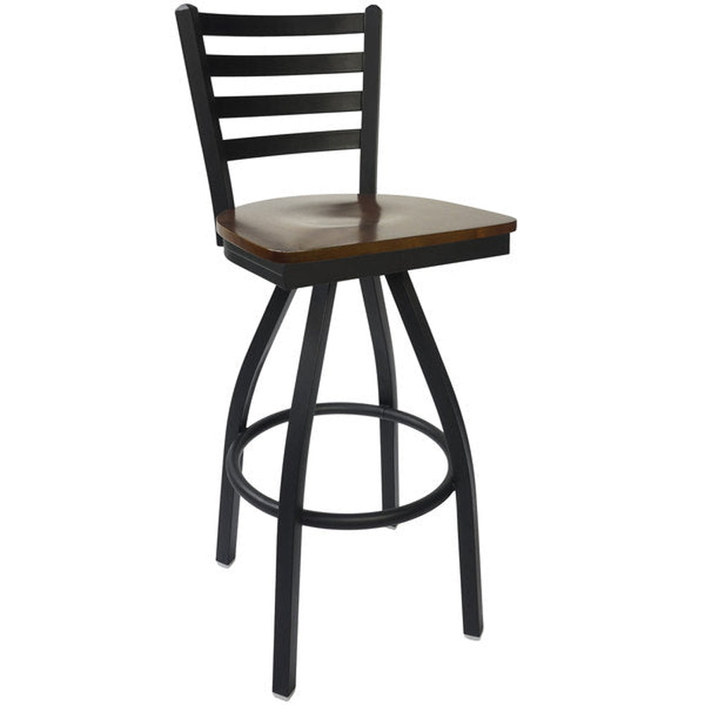 lima ladder back swivel bar stool