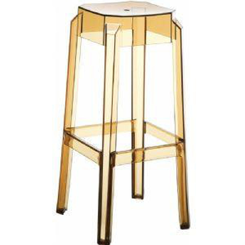 fox polycarbonate bar stool clear transparent isp037 tcl