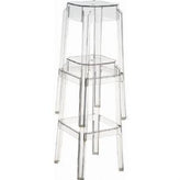 fox polycarbonate bar stool clear transparent isp037 tcl