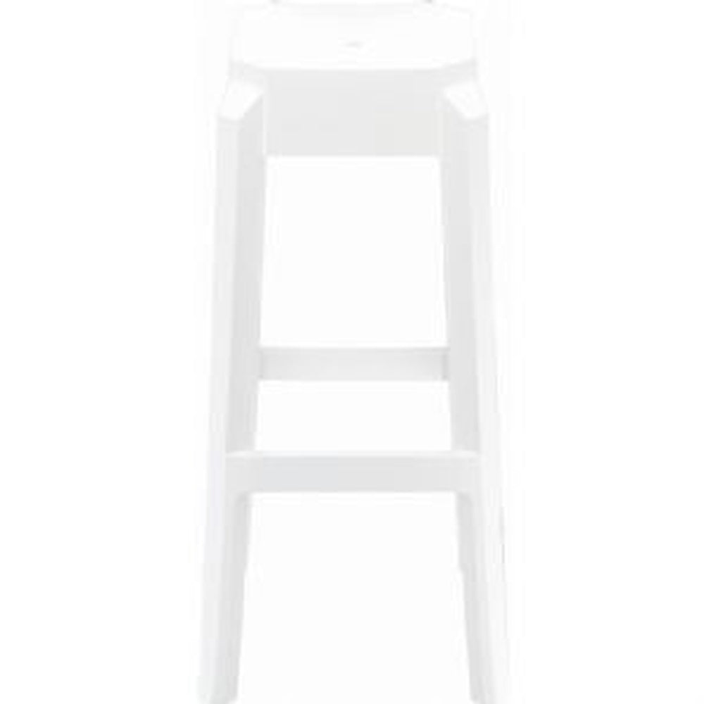 fox polycarbonate counter stool glossy white isp036 gwhi