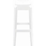 fox polycarbonate counter stool glossy white isp036 gwhi