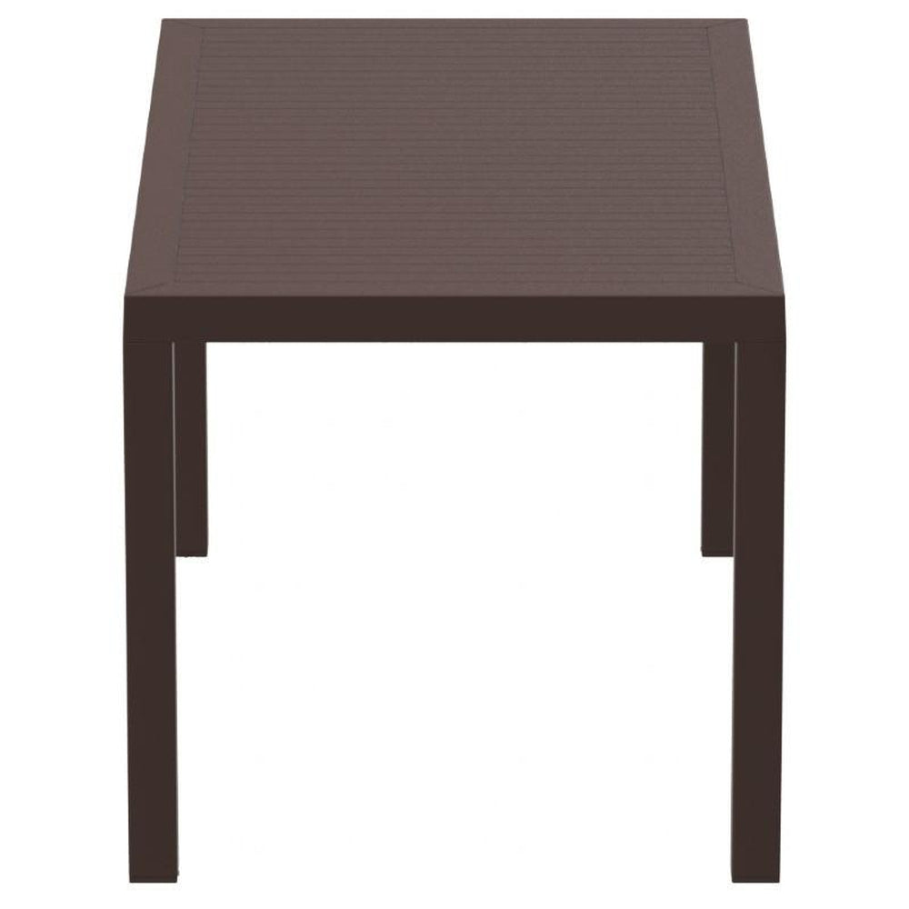 ares resin rectangle dining table black 55 inch isp186 bla