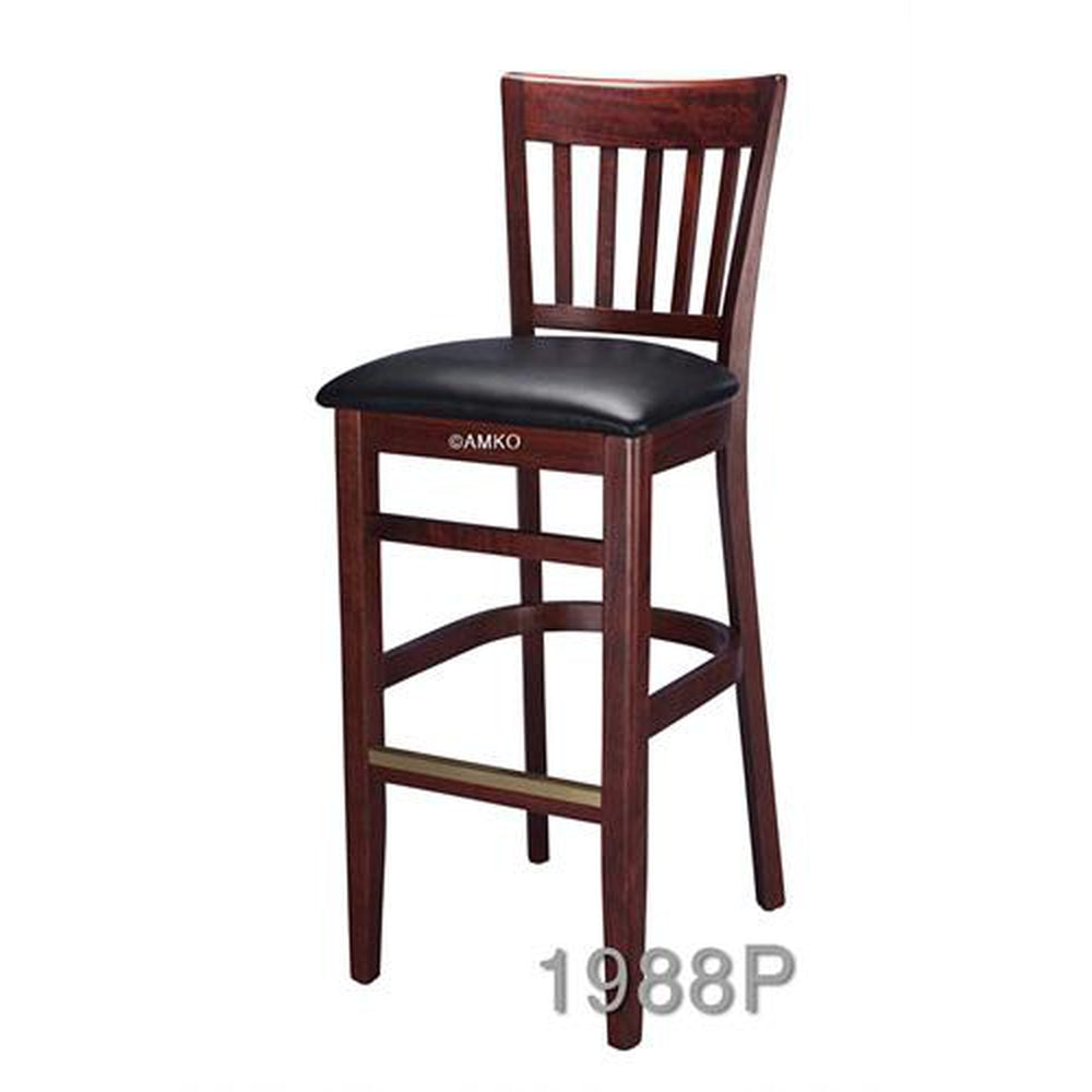 Channel Back European Beechwood Bar Stool