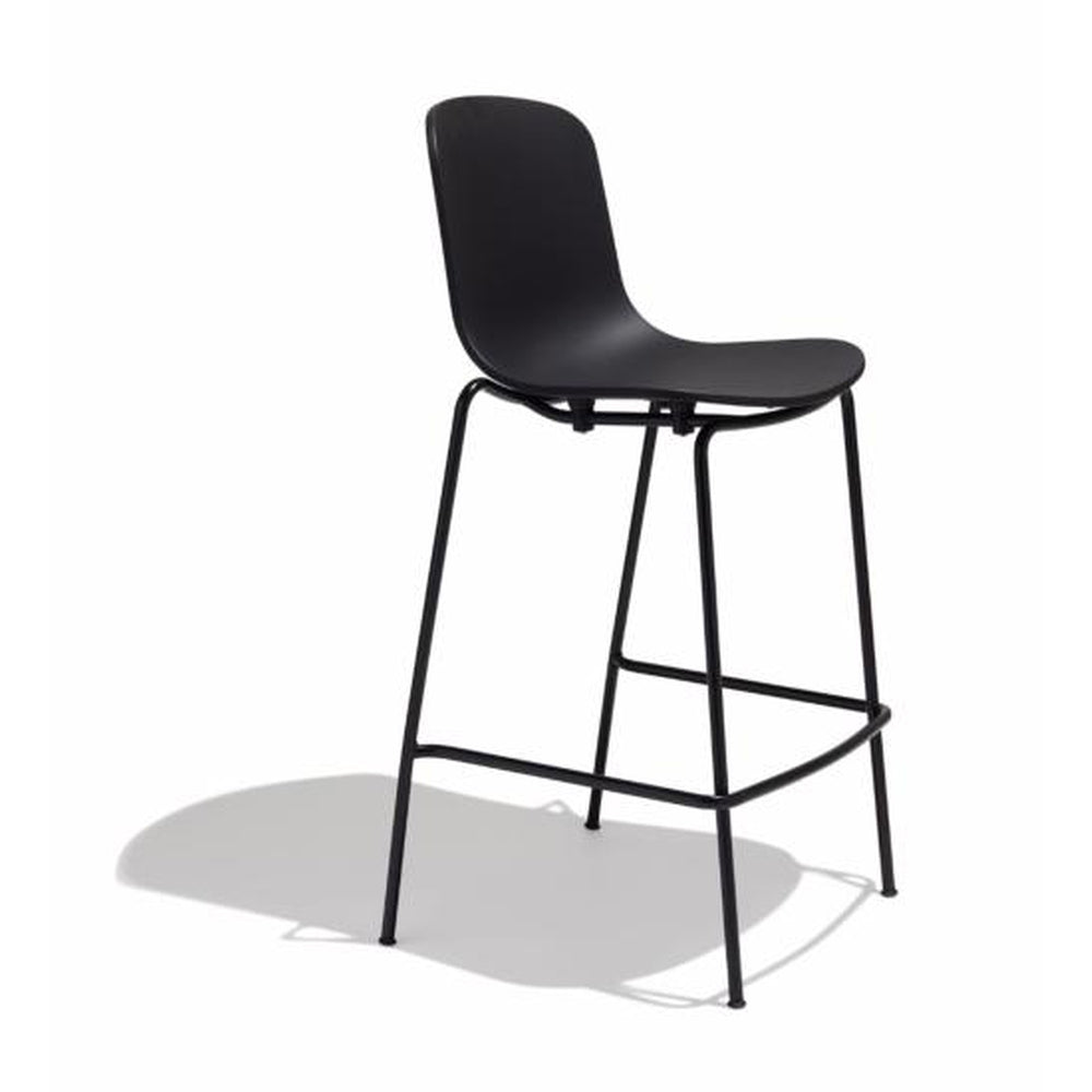 holi closed shell barstool black