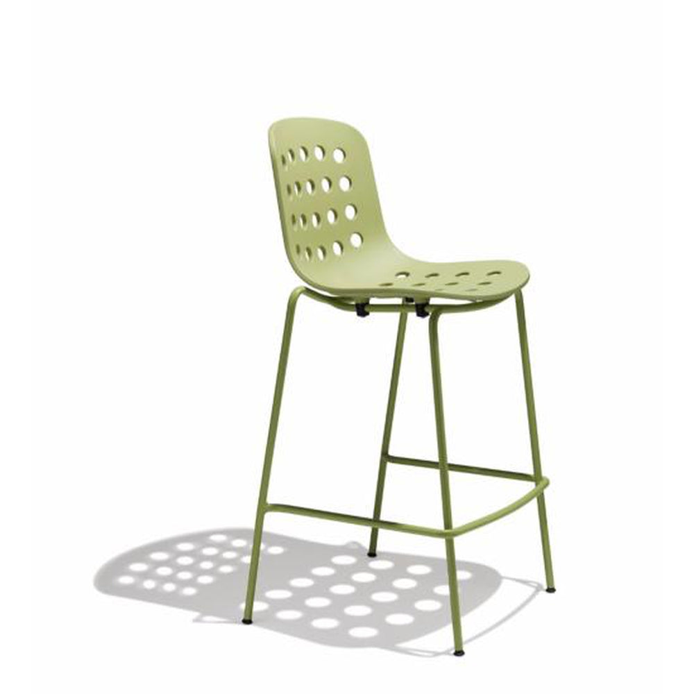 holi open shell barstool black