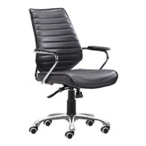 enterprise low back office chair black