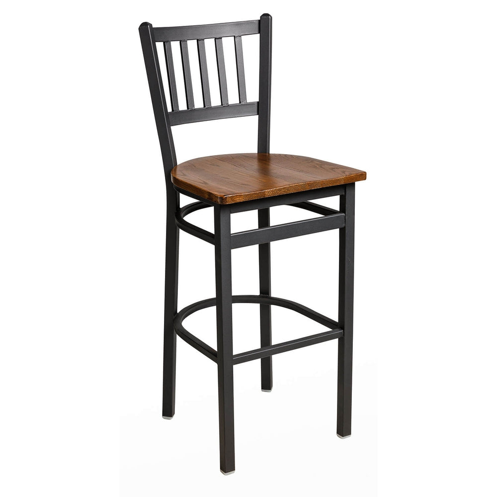 troy slat back bar stool