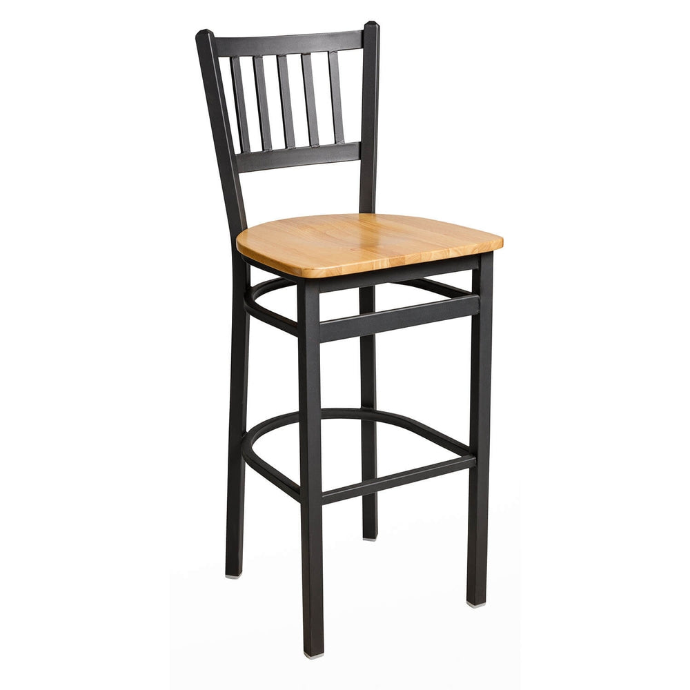 troy slat back bar stool