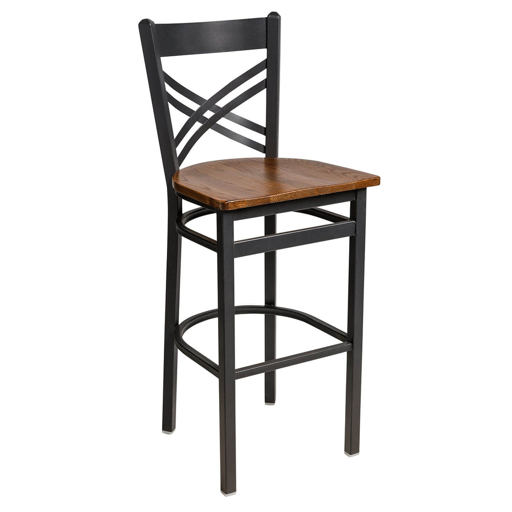 akrin cross back bar stool