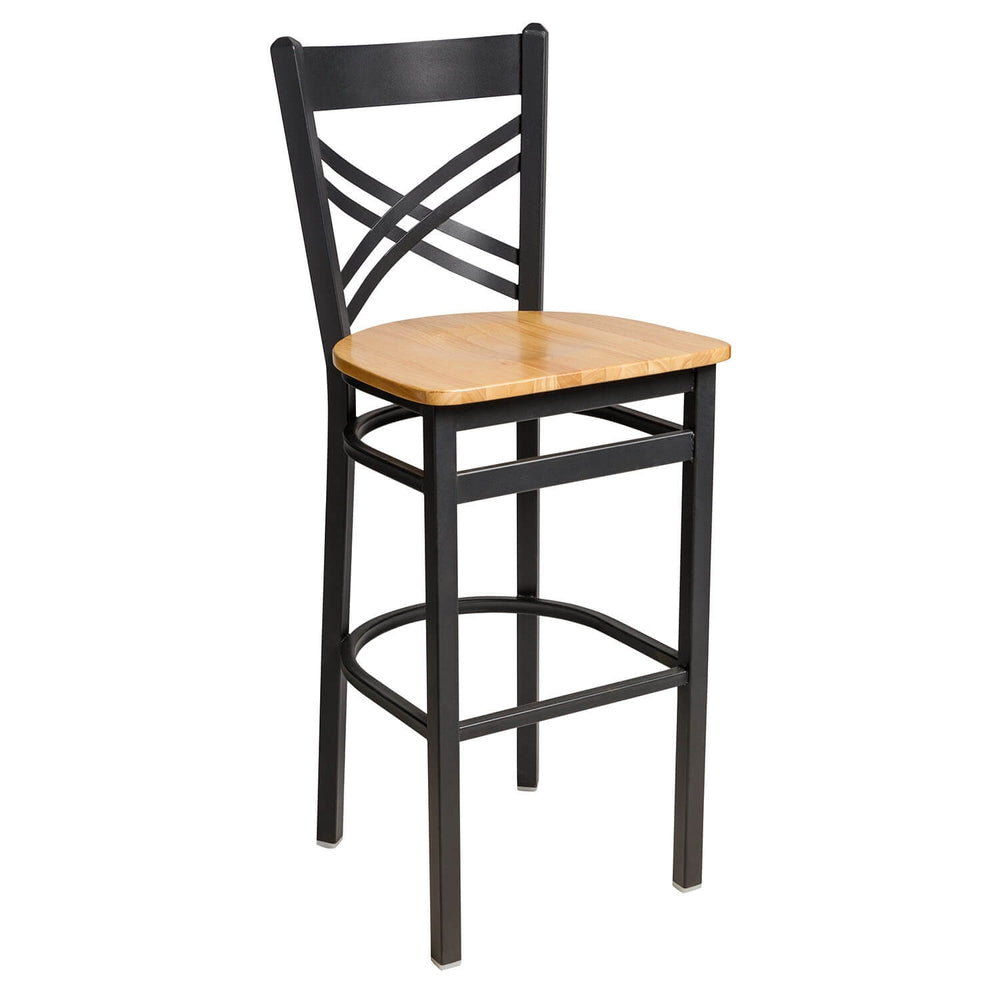 akrin cross back bar stool