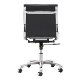 lider plus armless office chair black