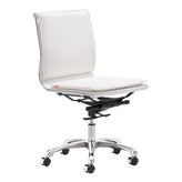 lider plus armless office chair black