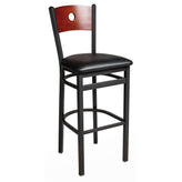 darby circle wood back bar stool