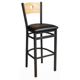 darby circle wood back bar stool