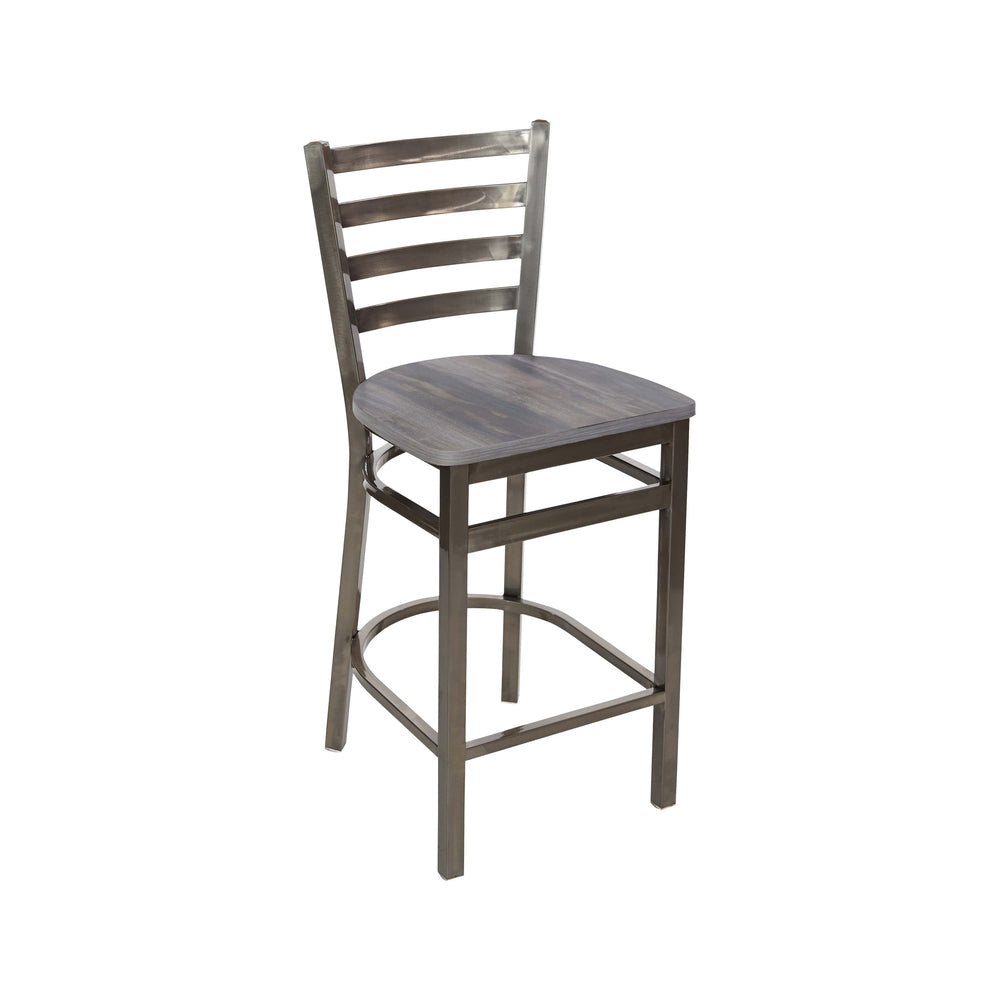 Lima Ladder Back Clear Counter Height Stool