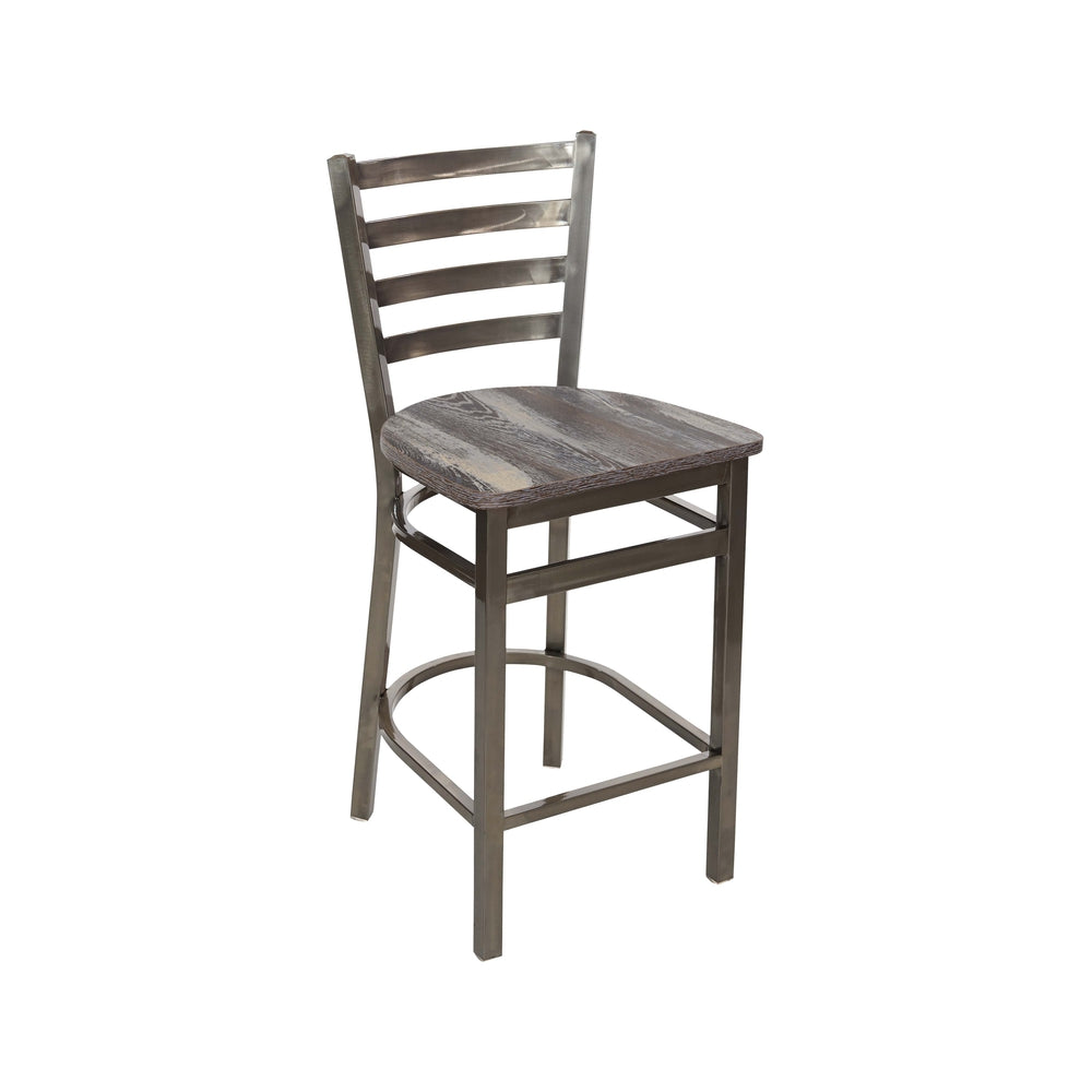 Lima Ladder Back Clear Counter Height Stool