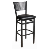 polk perforated back bar stool