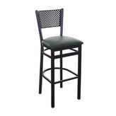 polk perforated back bar stool