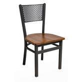 polk perforated back side chair