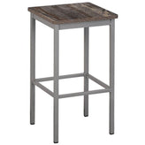 trent backless square counter height stool clear coat finish