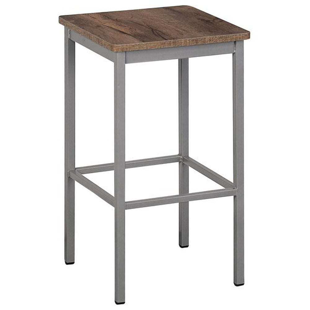 trent backless square counter height stool clear coat finish