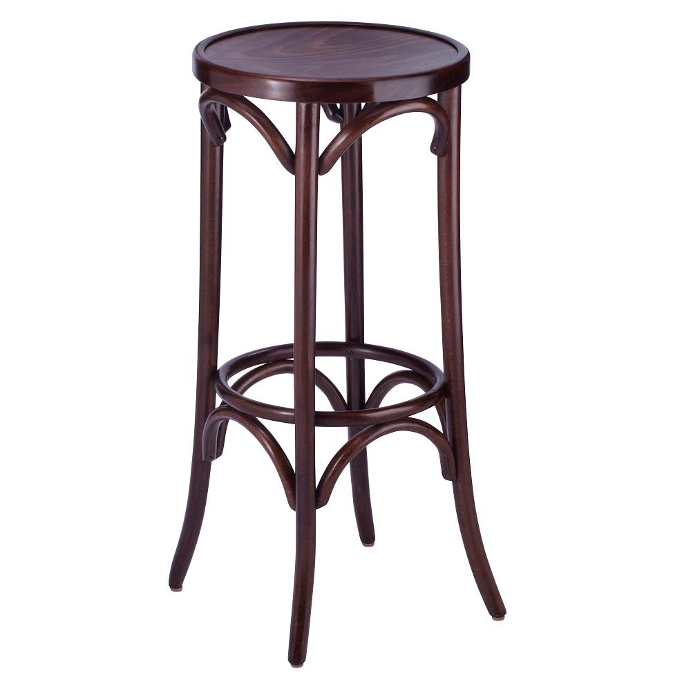 european bentwood backless bar stool