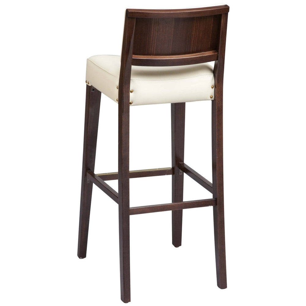 2438USB Modern Wood Fully Upholstered Counter Stool