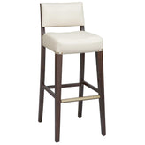 2438USB Modern Wood Fully Upholstered Counter Stool