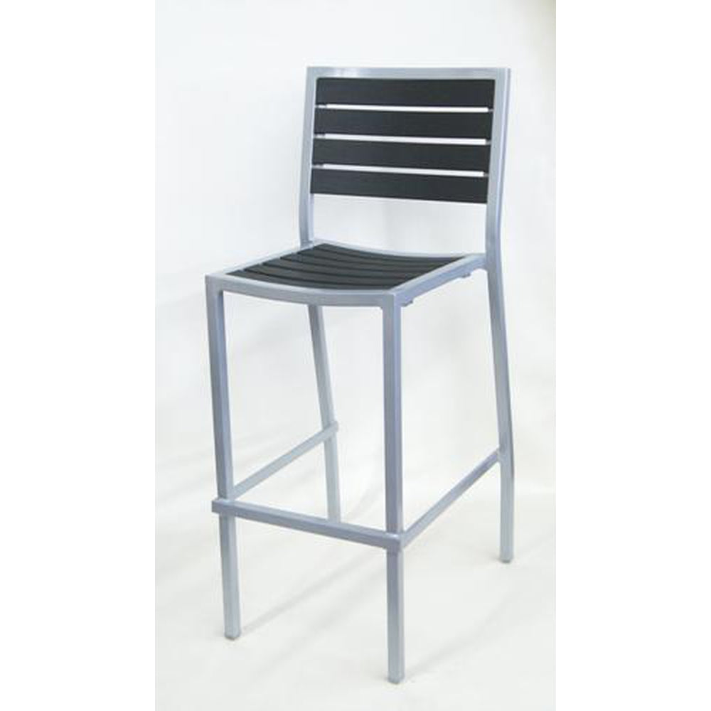 outdoor synthetic teak bar stool