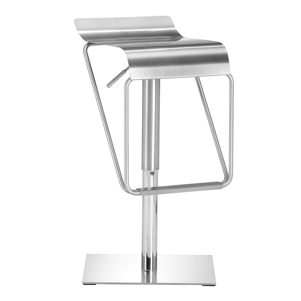 dazzer barstool brushed steel