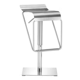 dazzer barstool brushed steel