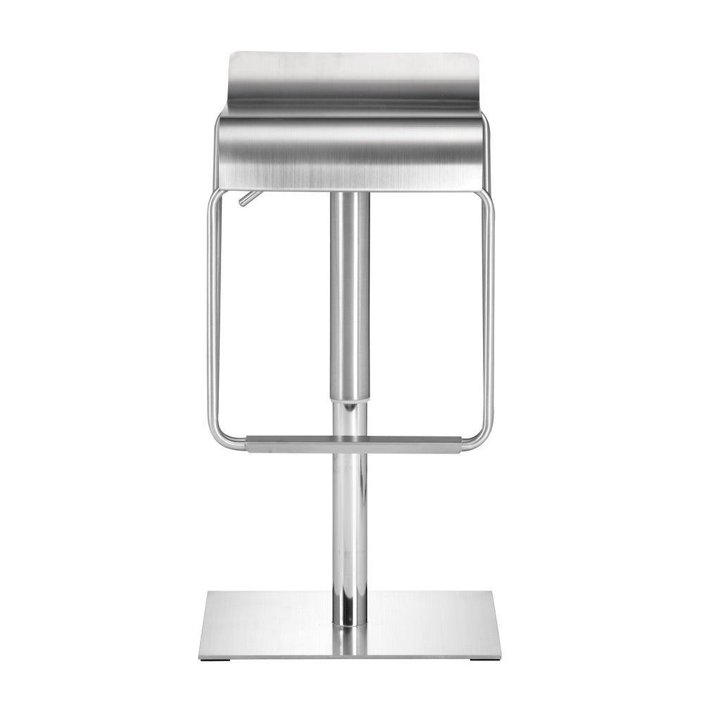 dazzer barstool brushed steel