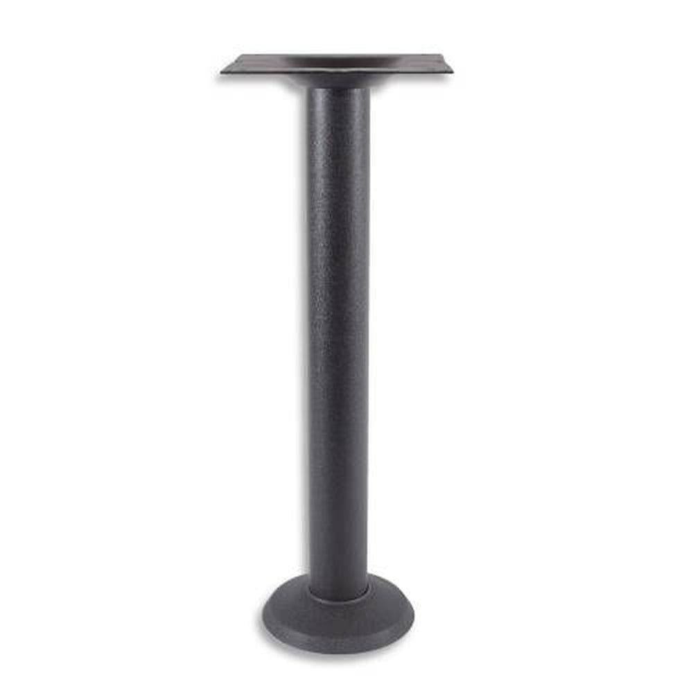 Black Stamped Steel Indoor Bolt Down Table Base