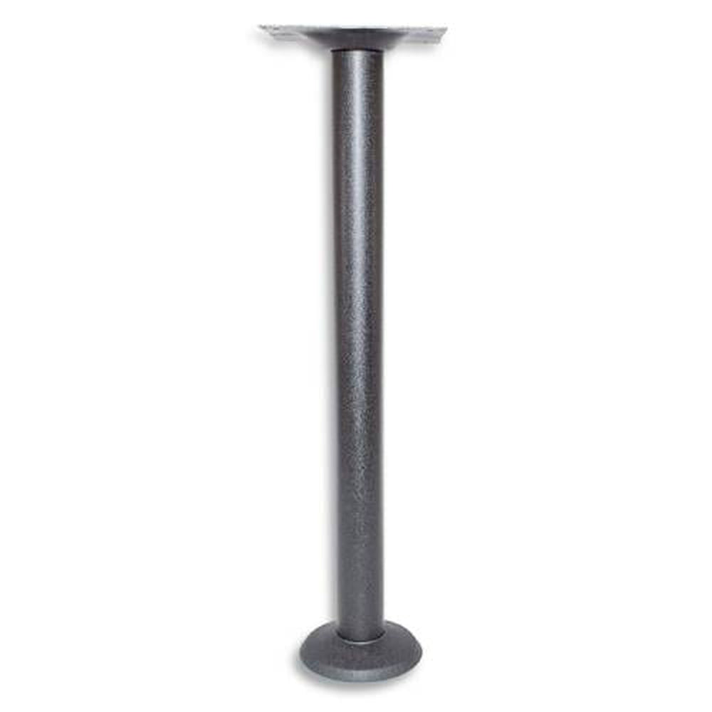 Black Stamped Steel Indoor Bolt Down Table Base